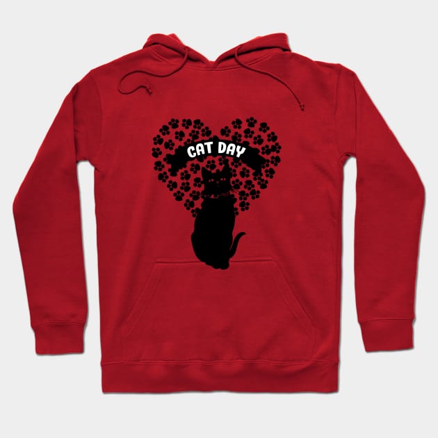 Cat Day - Happy Cat Day International Hoodie by Get Yours